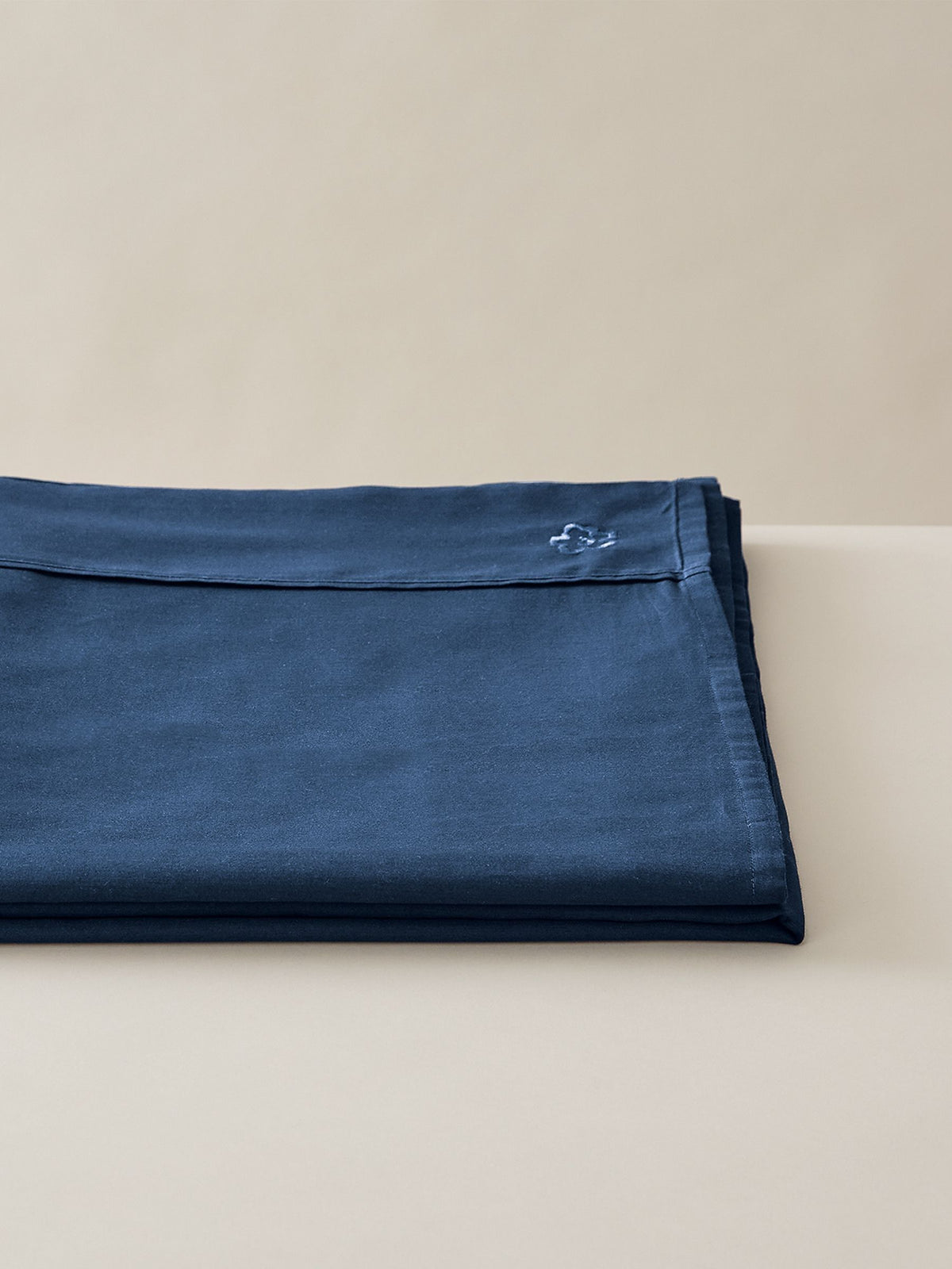 Ted Baker Blue Silky Smooth Plain Dye 100% Cotton Flat Sheet
