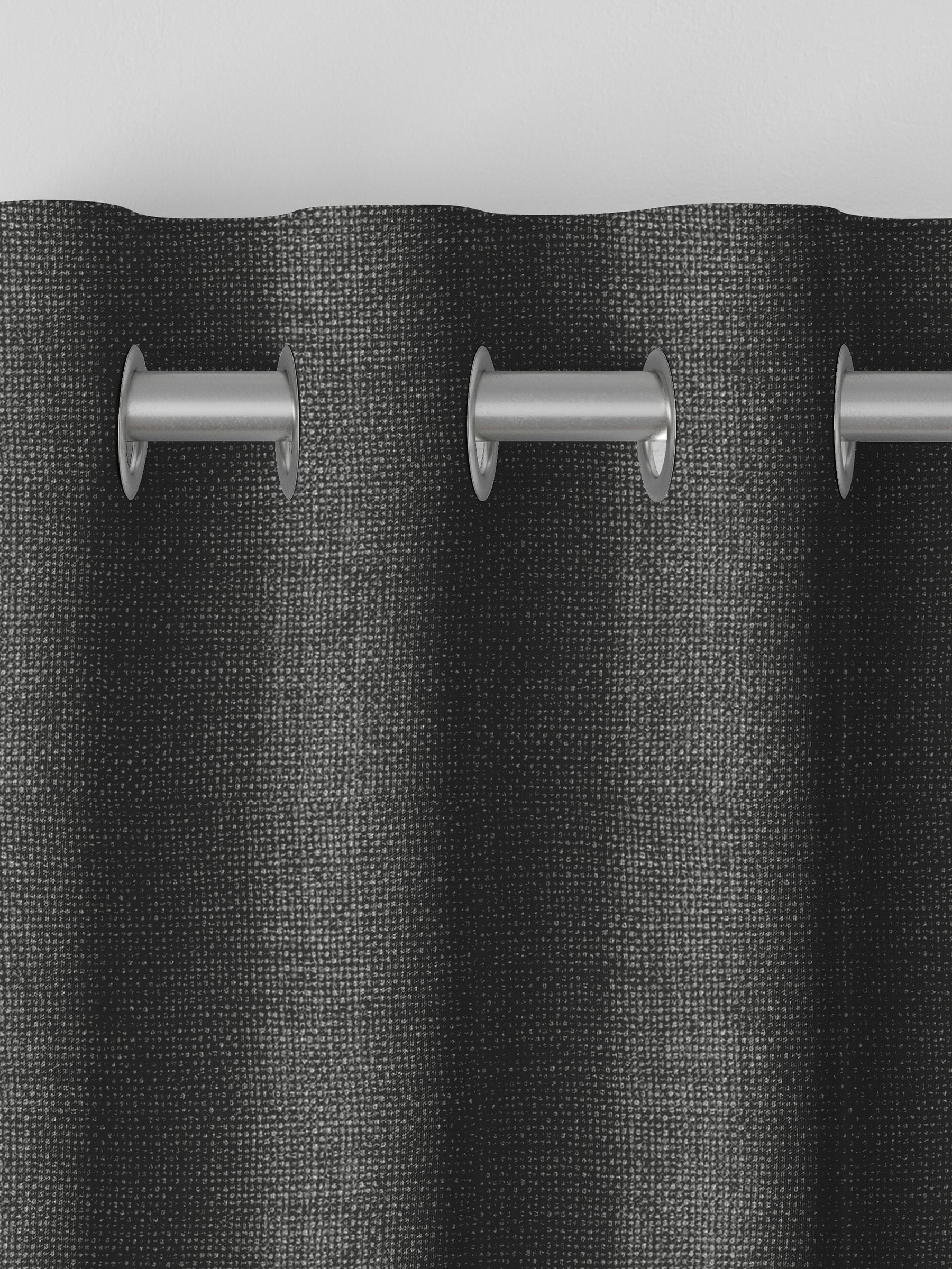 Paso ash grey textured curtains (British brand)