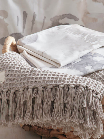Next Appletree Natural Edale 100% Cotton Duvet Cover and Pillowcase Set- Buy online at McGrocer