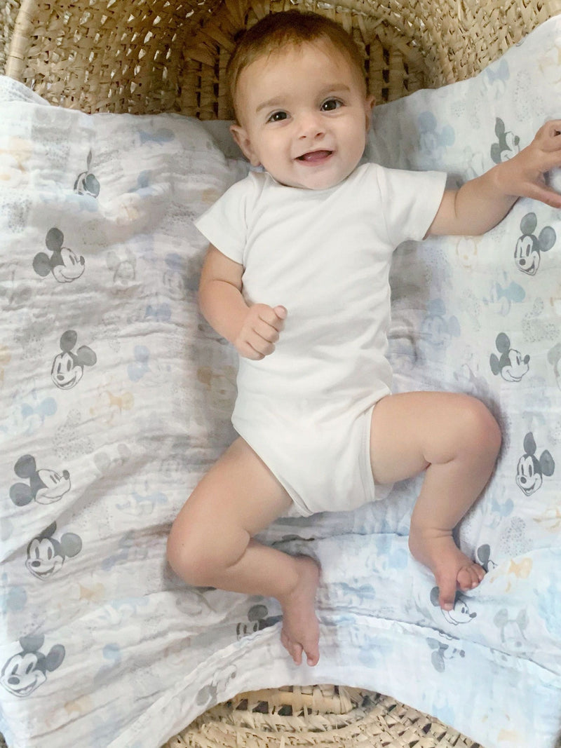 مجموعة موسلين ميني ماوس من ديزني من aden + anais، 3 قطع، مستوردة من المملكة المتحدة