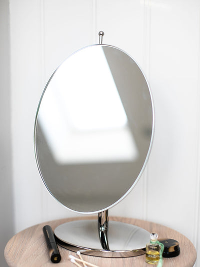 Next Robert Welch Silver Oblique Pedestal Mirror- Buy online at McGrocer