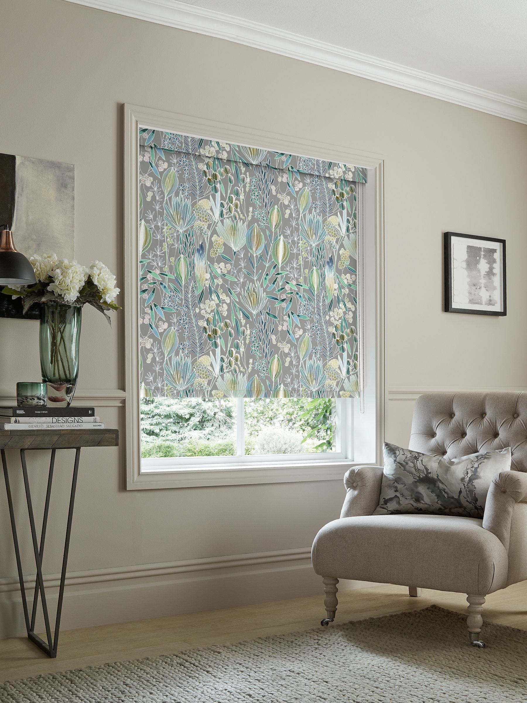 Voyage Maison roller blind Mineral Grey Masina - British product