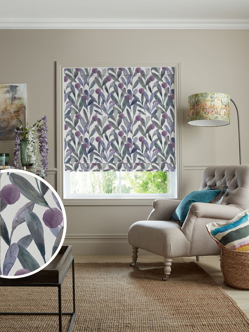 Voyage Maison Roman blind Violet Grey Enso, UK version