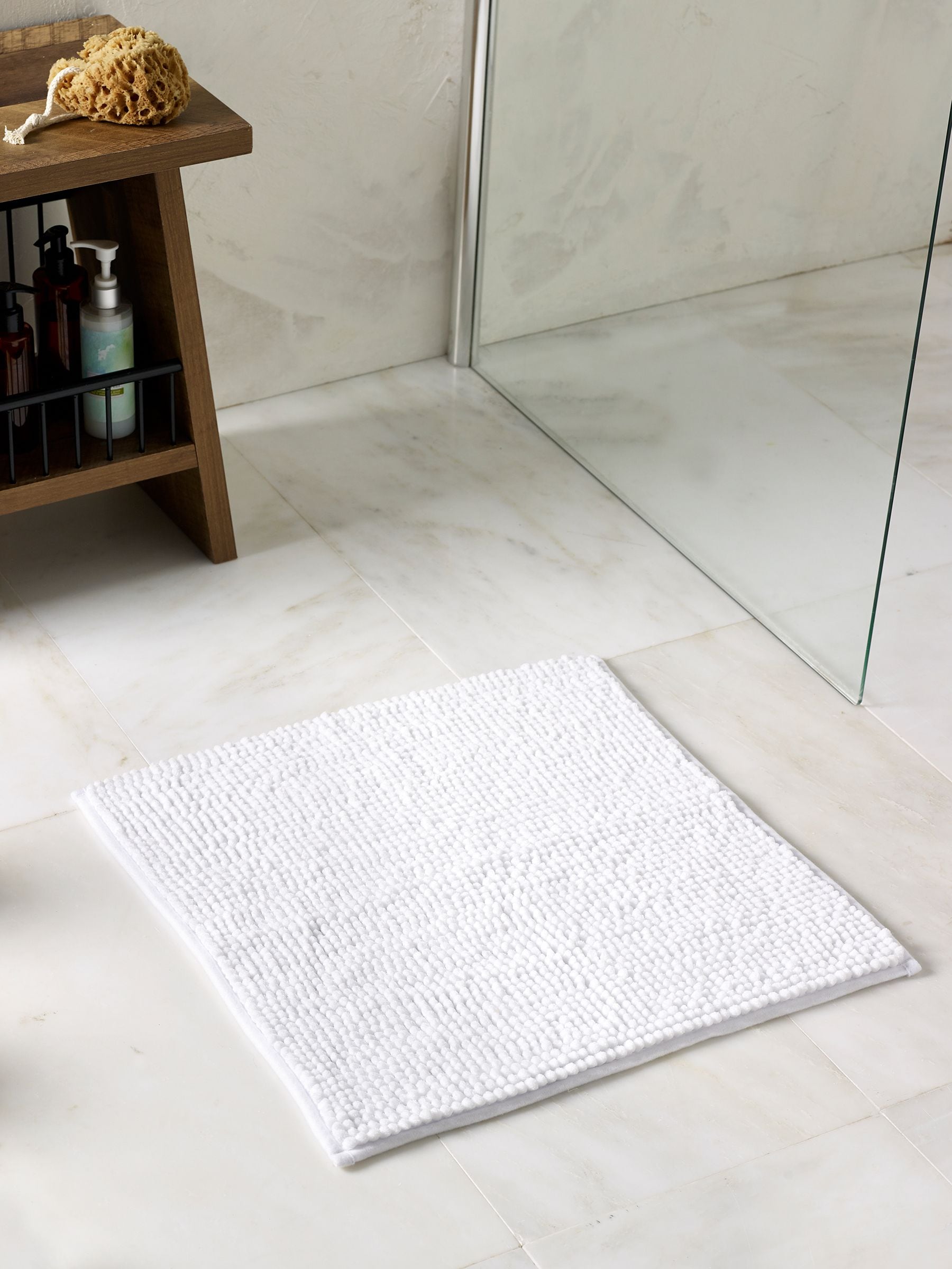 Sage Green Bobble Bath Mat