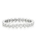 Beaverbrooks Silver Cubic Zirconia Bubble Stacking Ring 2.5mm width - British product