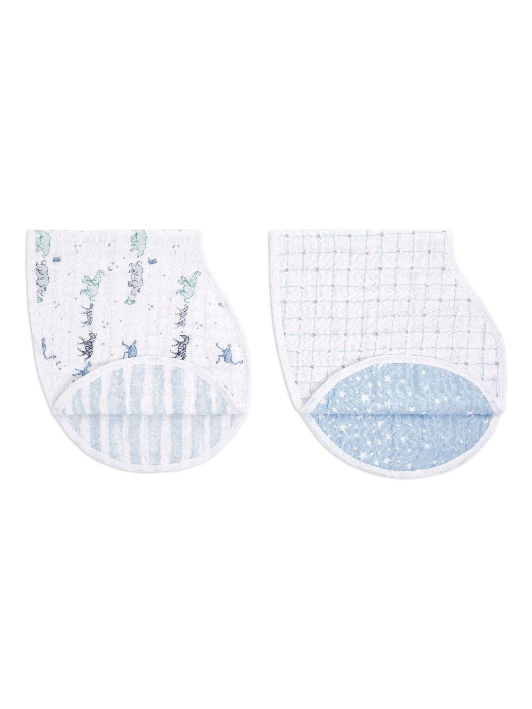 aden+anais white muslin burpy bibs 2 pack, UK version