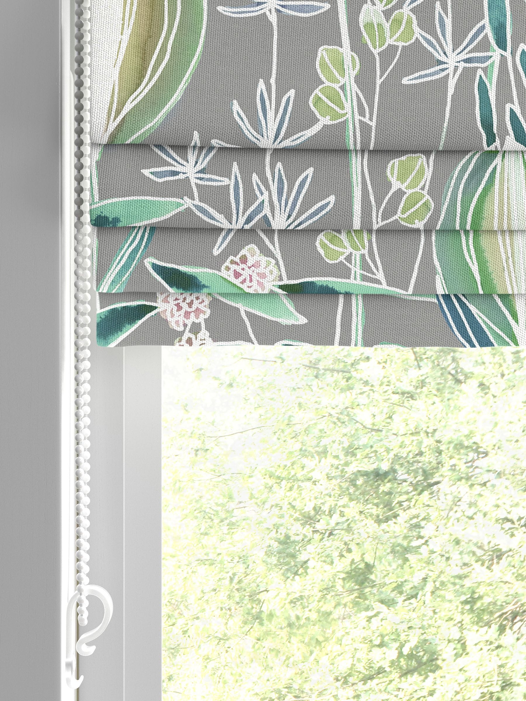 Voyage Maison roman blind Mineral Grey Masina pattern, UK version