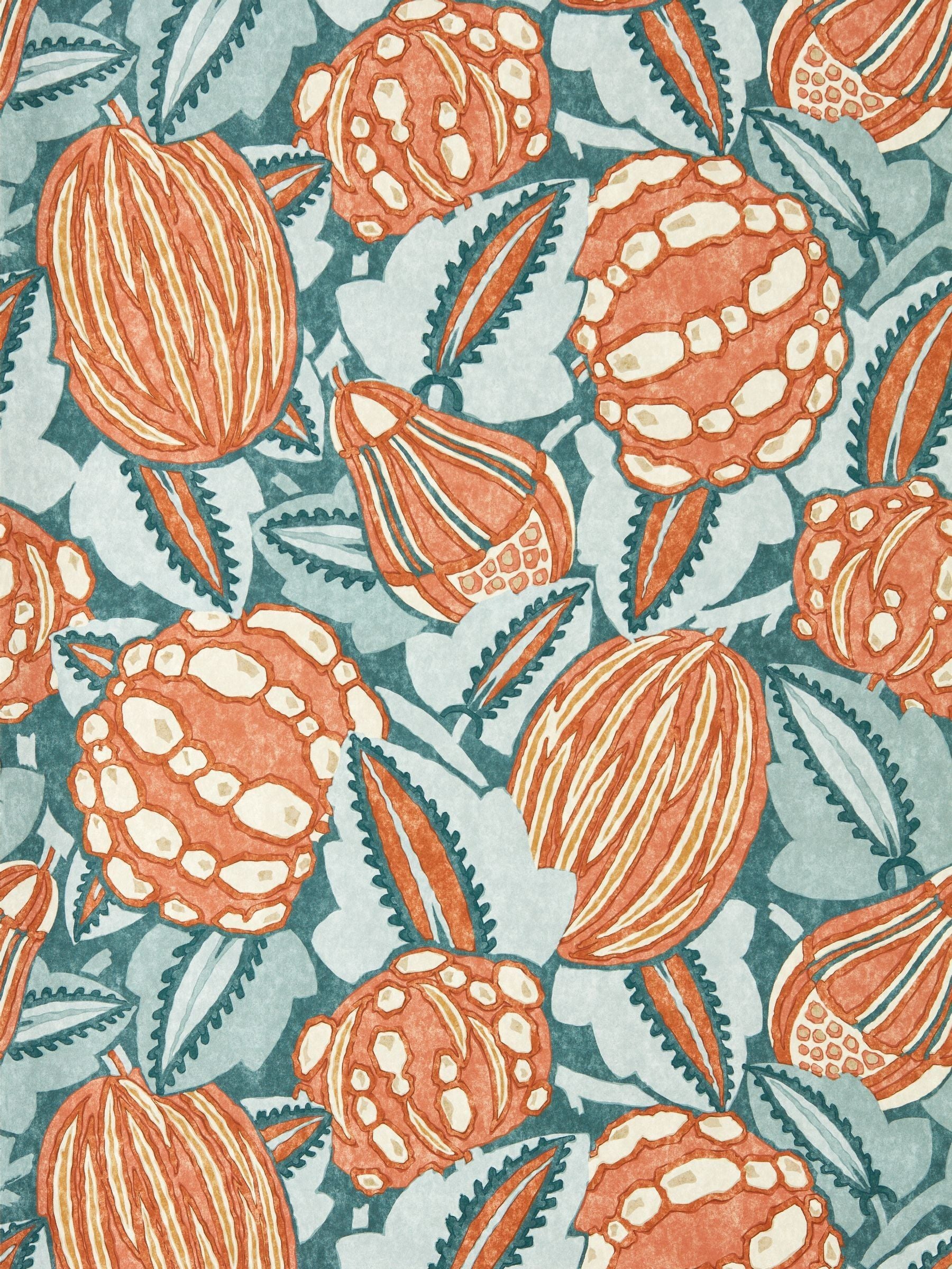 Harlequin Terracotta Azul Zamora Zenith wallpaper sample A4 - British product