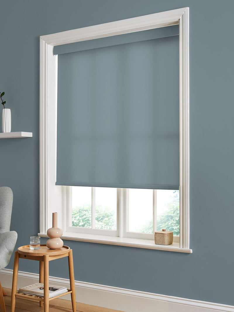 Graham & Brown Blue Breathe roller blind made to measure, imported from the UK