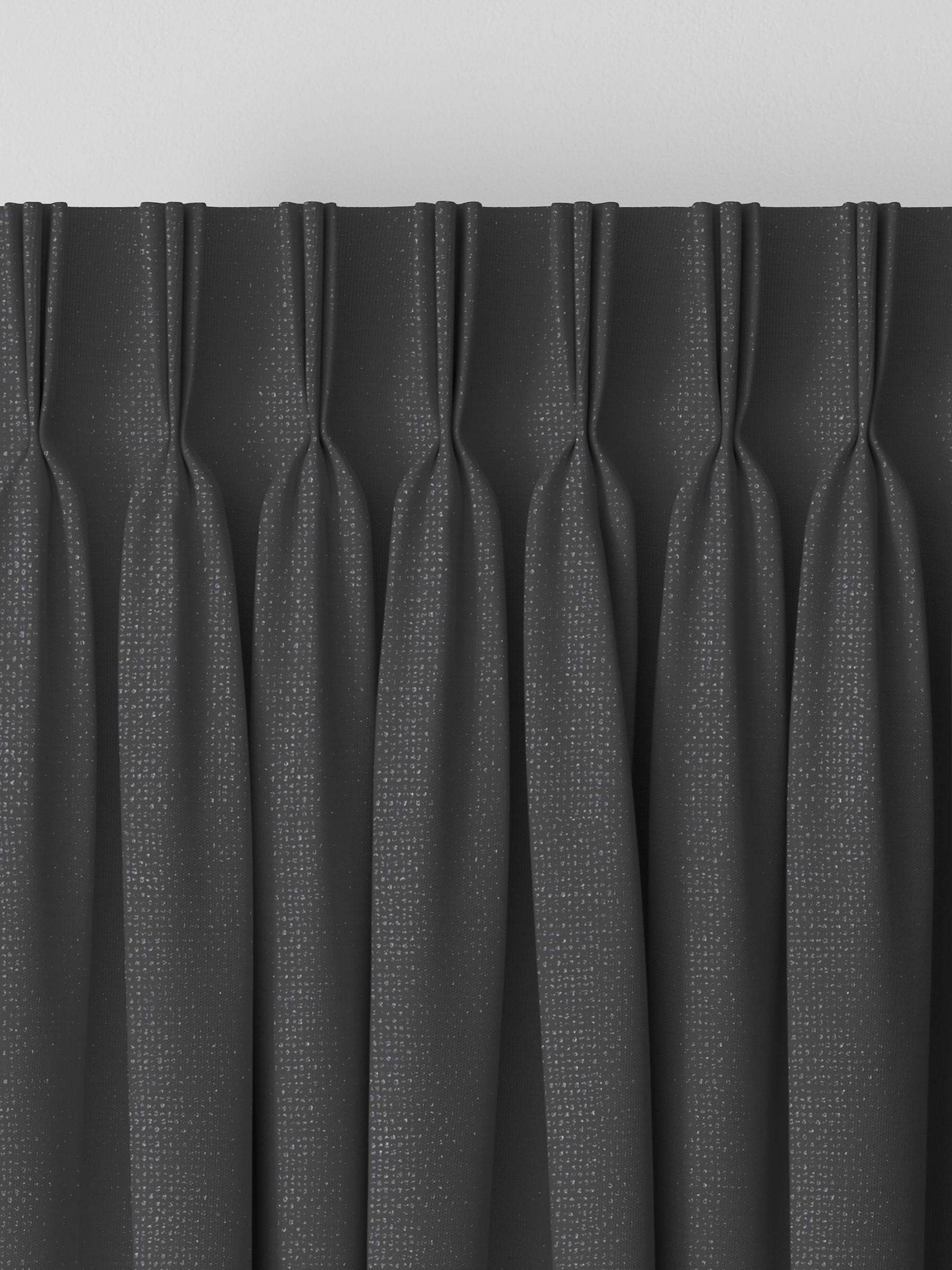 Made to measure curtains charcoal grey textured (British brand)