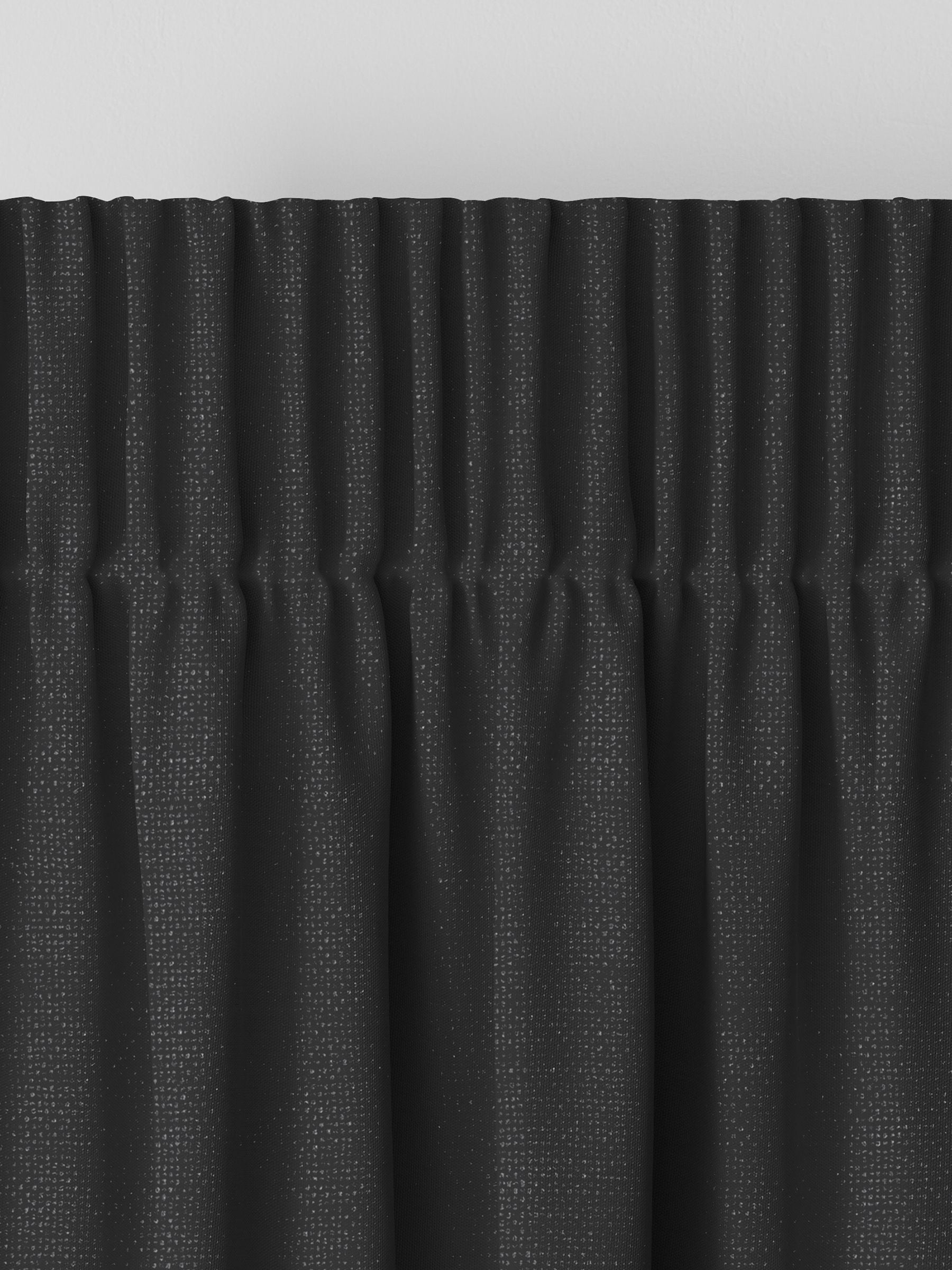 Made to measure curtains charcoal grey textured (British brand)