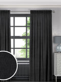 Made to measure curtains charcoal grey textured (British brand)