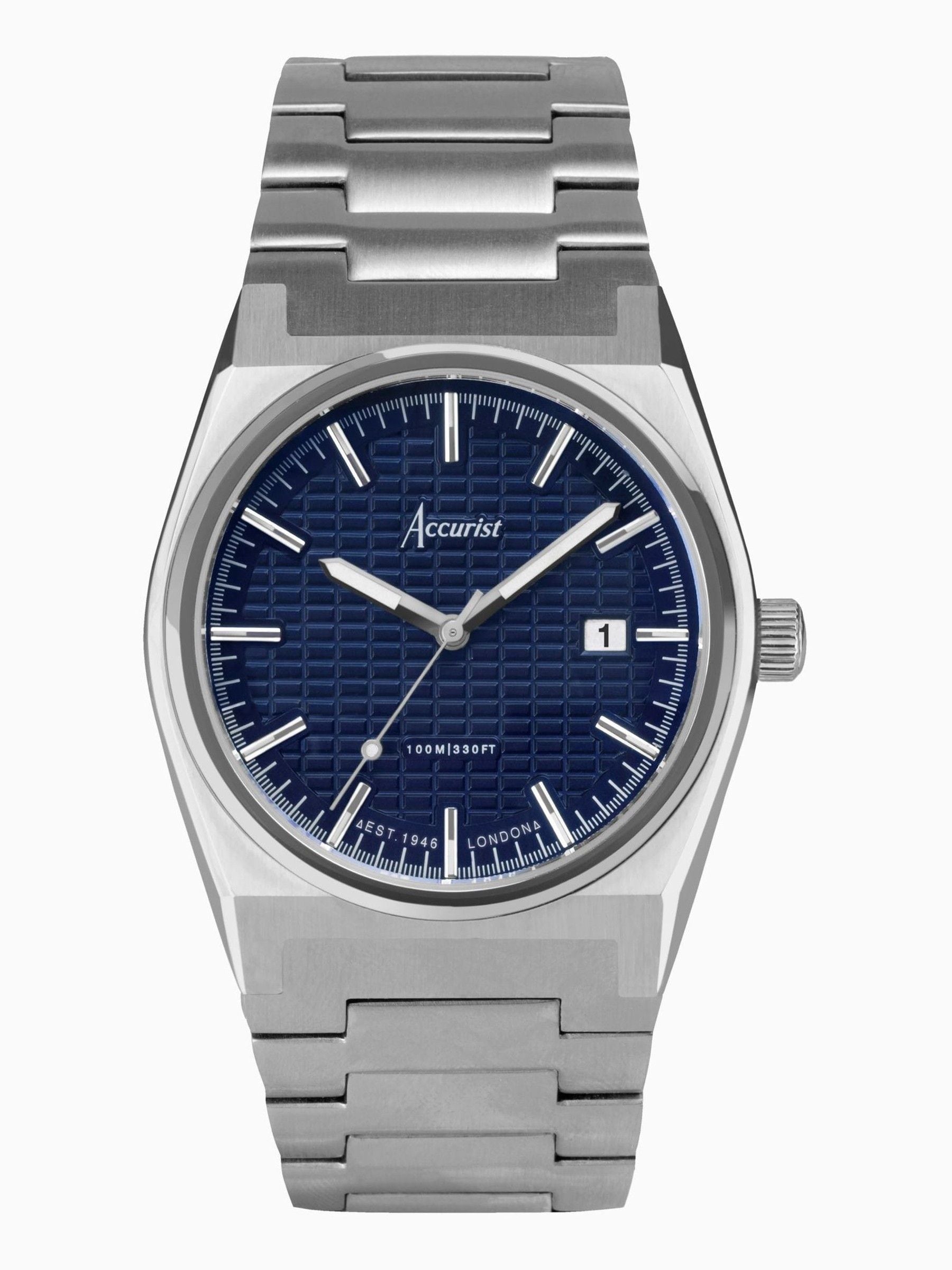 Accurist Silver Origin stainless steel bracelet analogue watch - British product