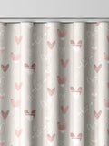 Natural Kids Love Hearts curtains, imported from the UK