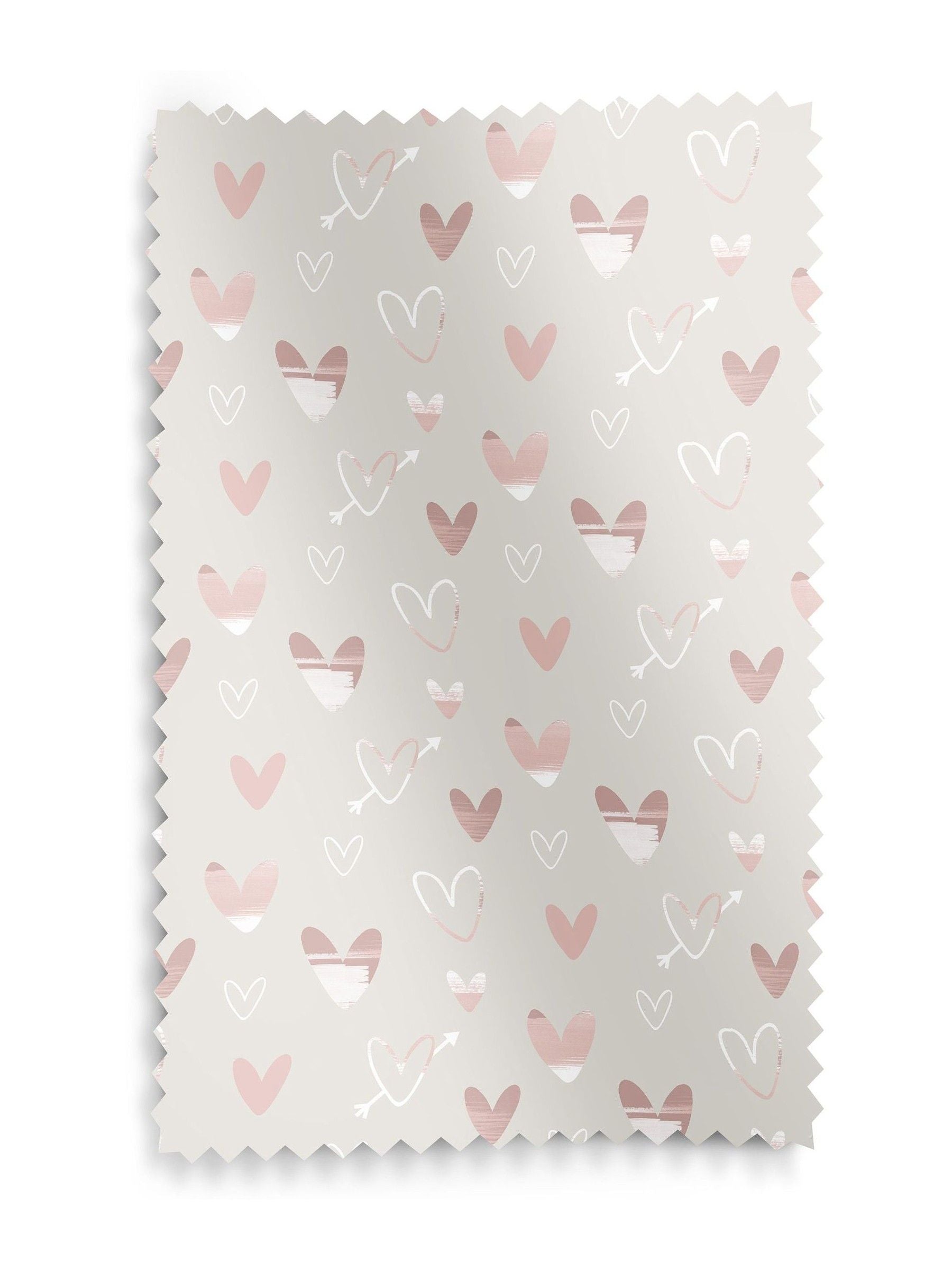 Natural Kids Love Hearts curtains, imported from the UK