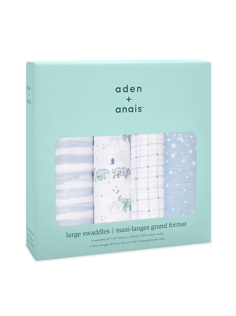 aden + anais Rising Star Large Muslin Blankets 4 Pack