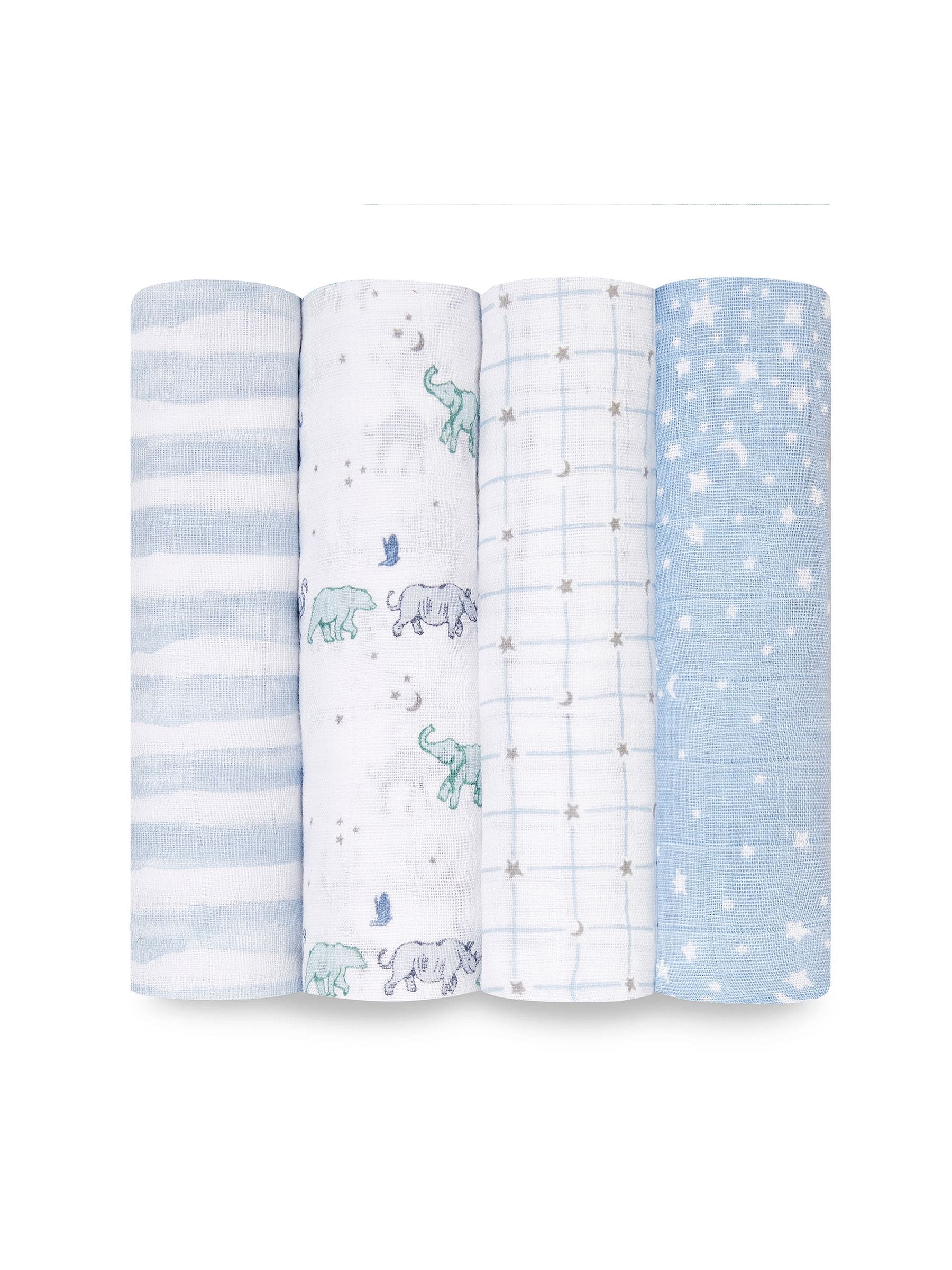 aden + anais Rising Star Large Muslin Blankets 4 Pack