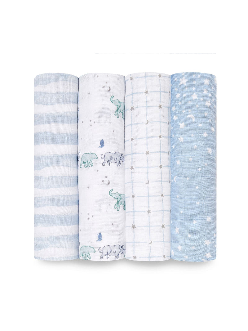 aden + anais Rising Star Large Muslin Blankets 4 Pack