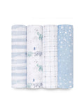 aden + anais Rising Star Large Muslin Blankets 4 Pack