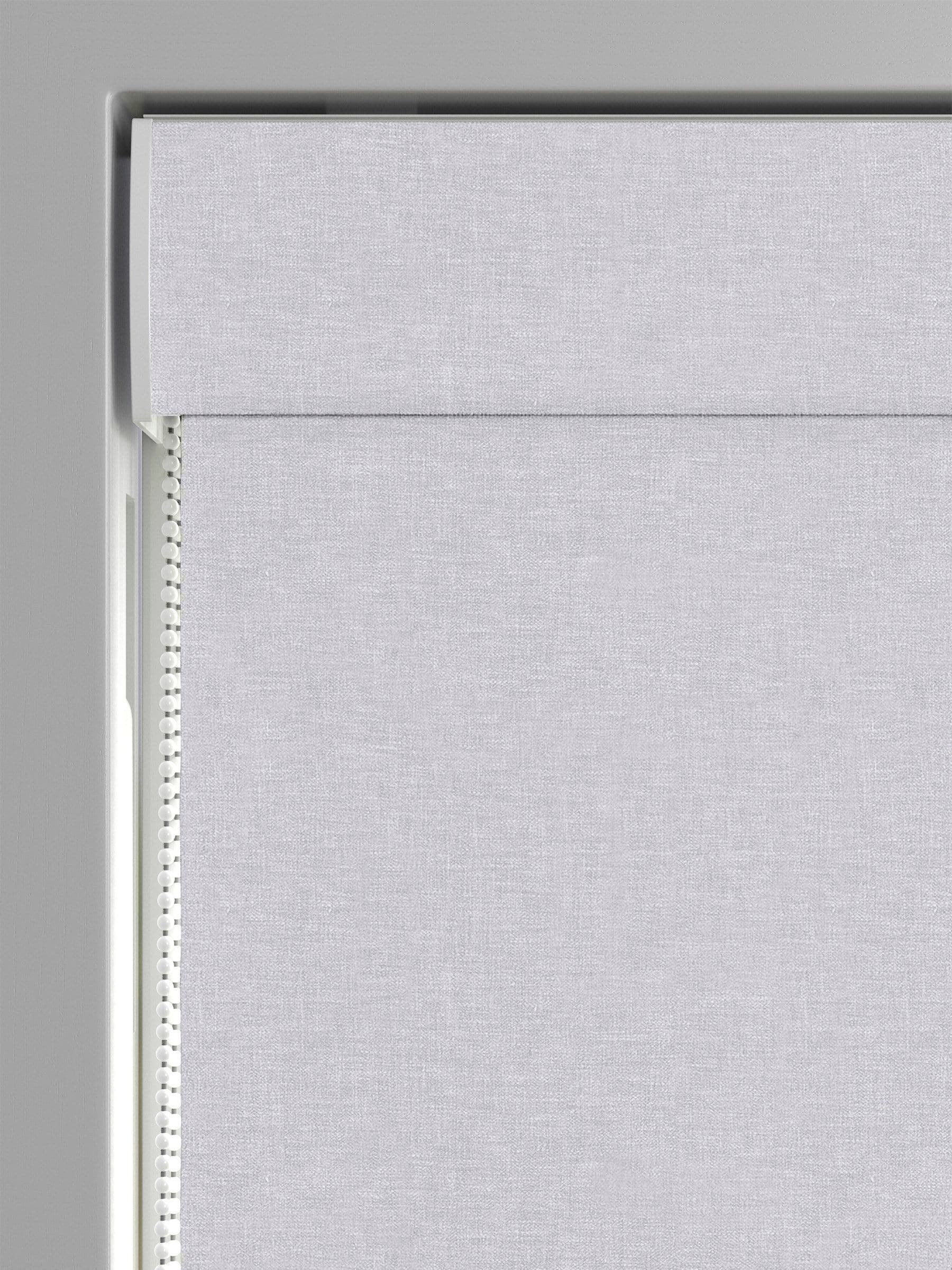 Heyburn Roman blind platinum silver made to measure, UK version
