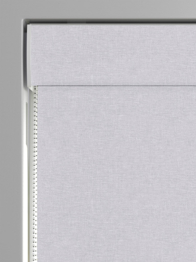 Heyburn Roman blind platinum silver made to measure, UK version