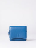Lakeland Leather Cranberry Small Leather Flapover Purse