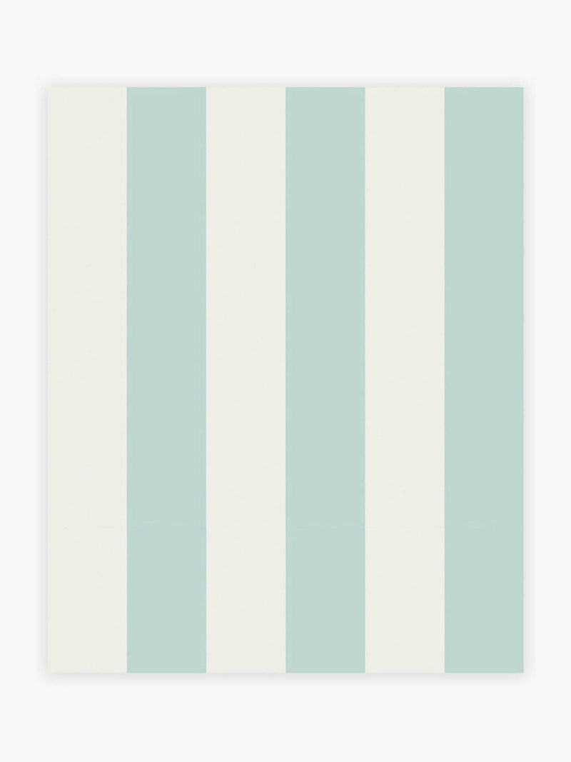 Cath Kidston Canopy Stripe wallpaper sample duck egg blue A4 - British product