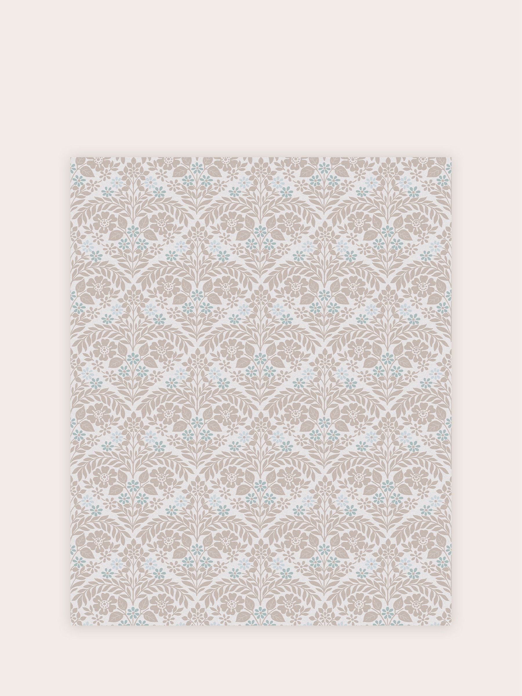 Laura Ashley wallpaper sample Dove Grey Margam A4, imported from the UK