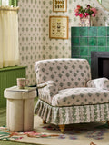 Cath Kidston wallpaper sample cream crest design A4, imported from the UK