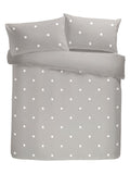 Appletree Silver Dot Garden duvet cover and pillowcase set - British product