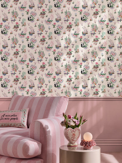 Next Cath Kidston Cream Chihuahua Island Wallpaper Sample A4- Buy online at McGrocer