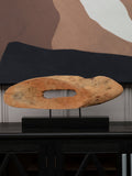 Fifty Five South white handcrafted wooden log sculpture 3.5cm height - British product