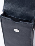 Lakeland Leather navy cross-body phone pouch (British brand)