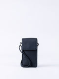 Lakeland Leather navy cross-body phone pouch (British brand)