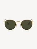 Lunettes de soleil Ray-Ban Round Metal monture dorée verres verts, version Royaume-Uni
