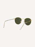Lunettes de soleil Ray-Ban Round Metal monture dorée verres verts, version Royaume-Uni