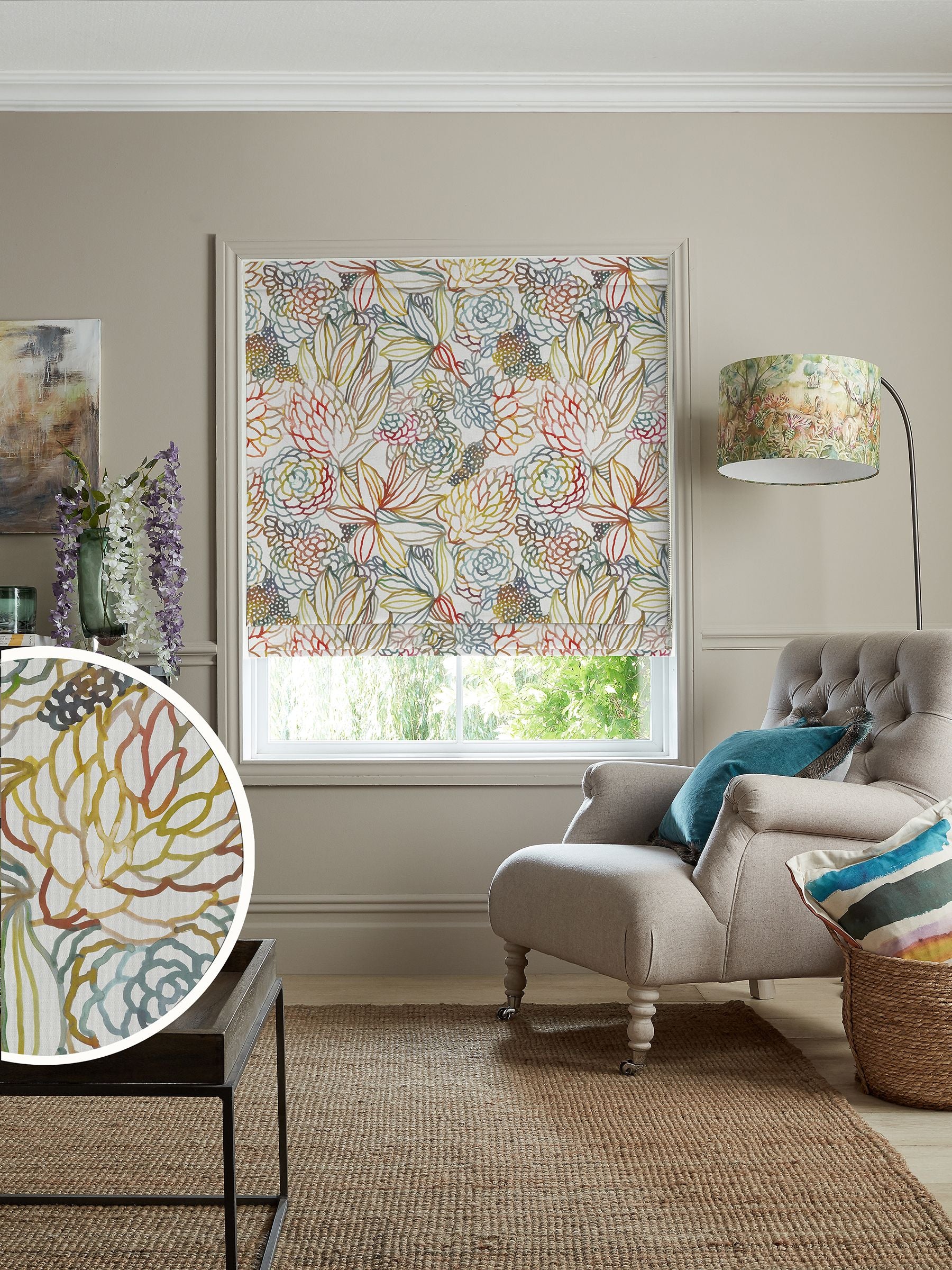 Voyage Maison Althorp Cinnamon Red roman blind - British product