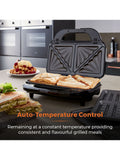 Tower silver 3-in-1 sandwich maker, imported from the UK