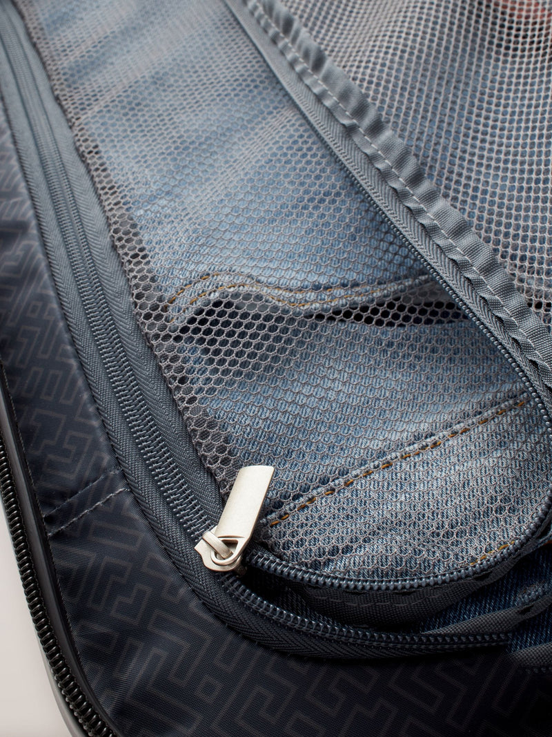 Next grey medium ABS suitcase with 360 wheels, UK version
