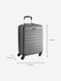Next grey medium ABS suitcase with 360 wheels, UK version