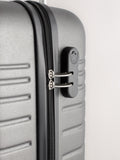 Next grey medium ABS suitcase with 360 wheels, UK version