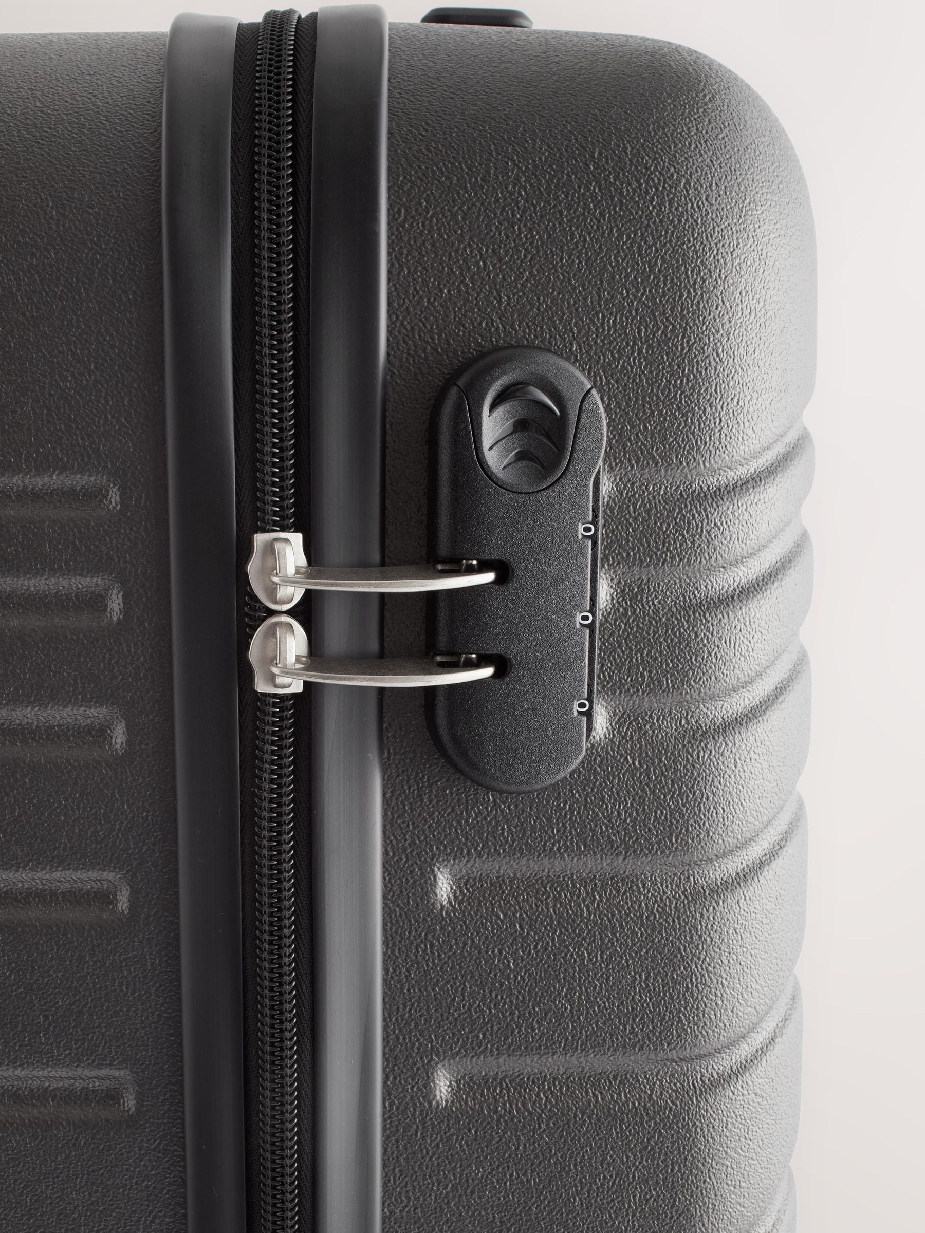 Next grey medium ABS suitcase with 360 wheels, UK version