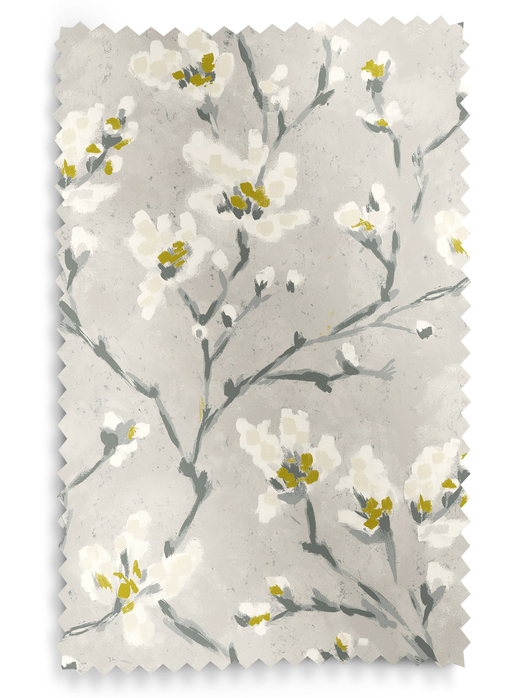 Roman blind in Yellow Burley pattern, 100% cotton - British product