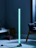 glow Chrome Shimmer cylinder floor lamp from British brand