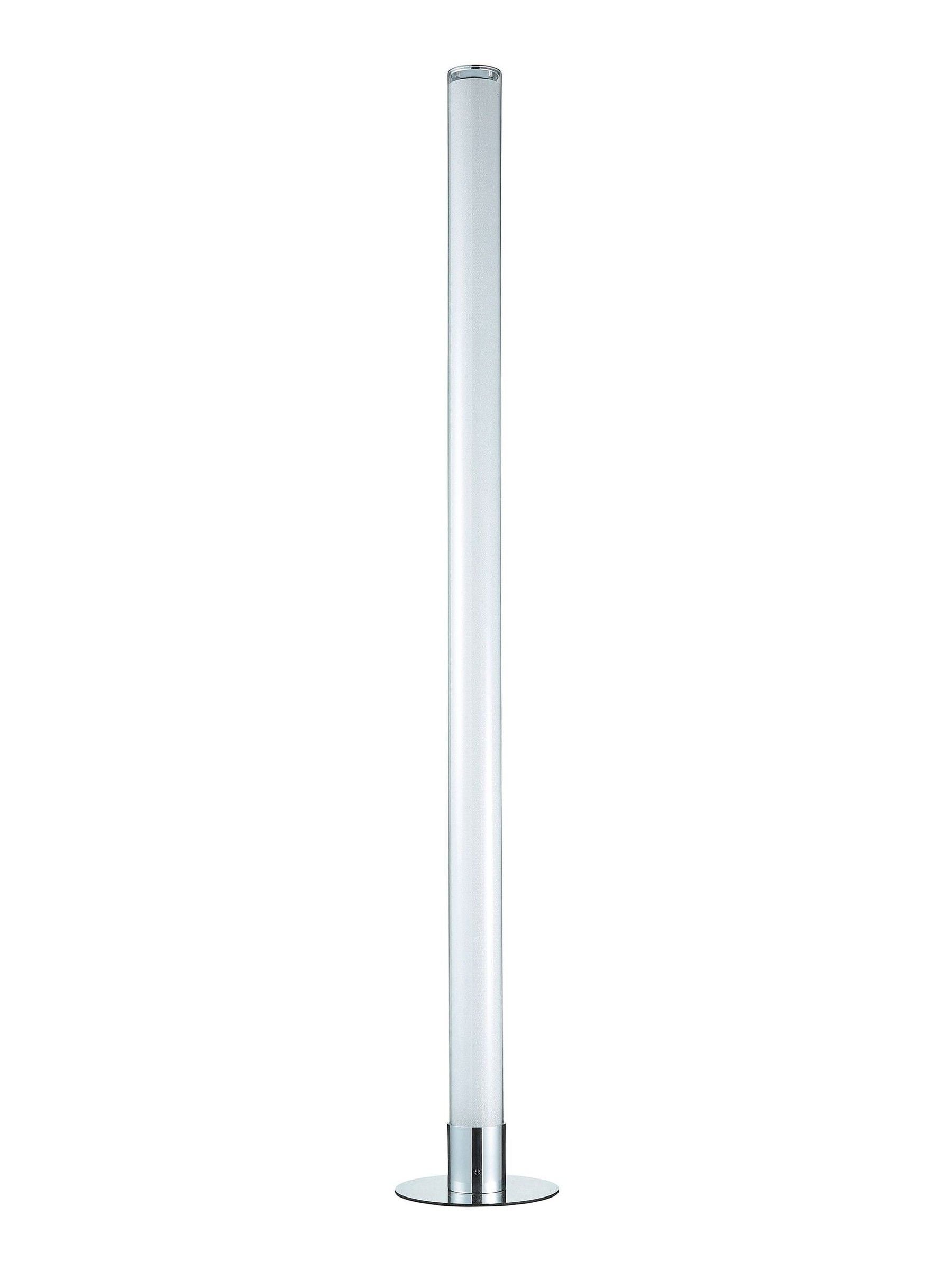 glow Chrome Shimmer cylinder floor lamp from British brand