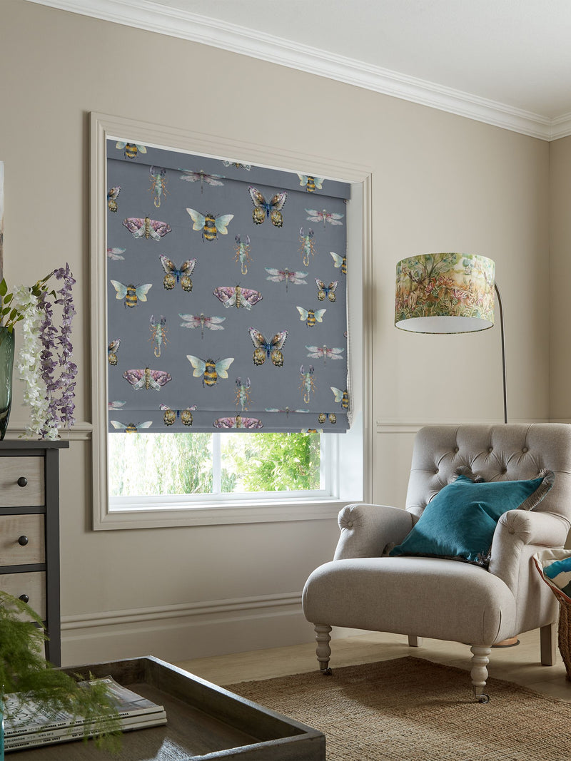 Voyage Maison Fray Roman blind Storm Grey made to measure - British product