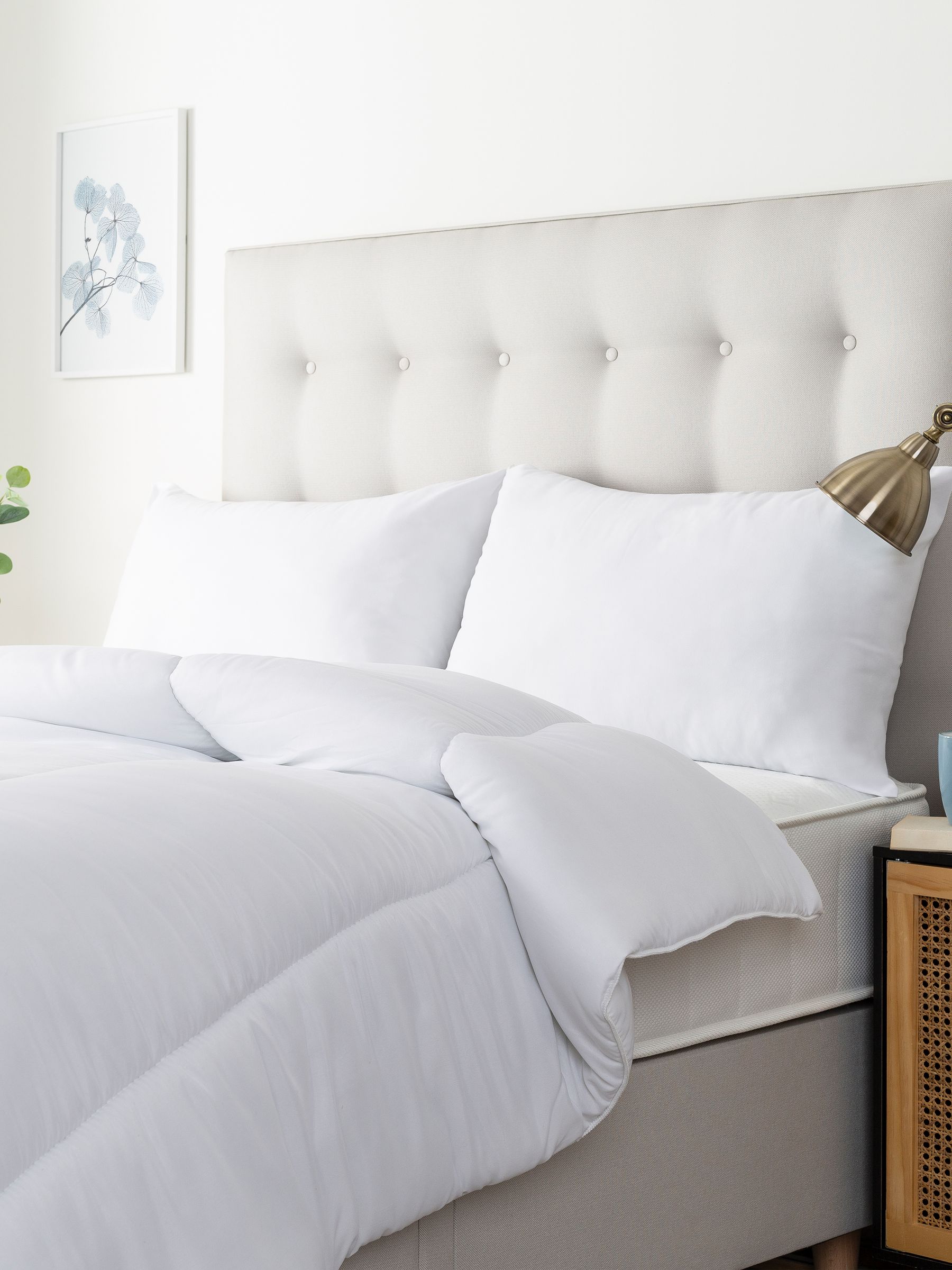 Slumberdown firm side sleeper pillows 2 pack - British product