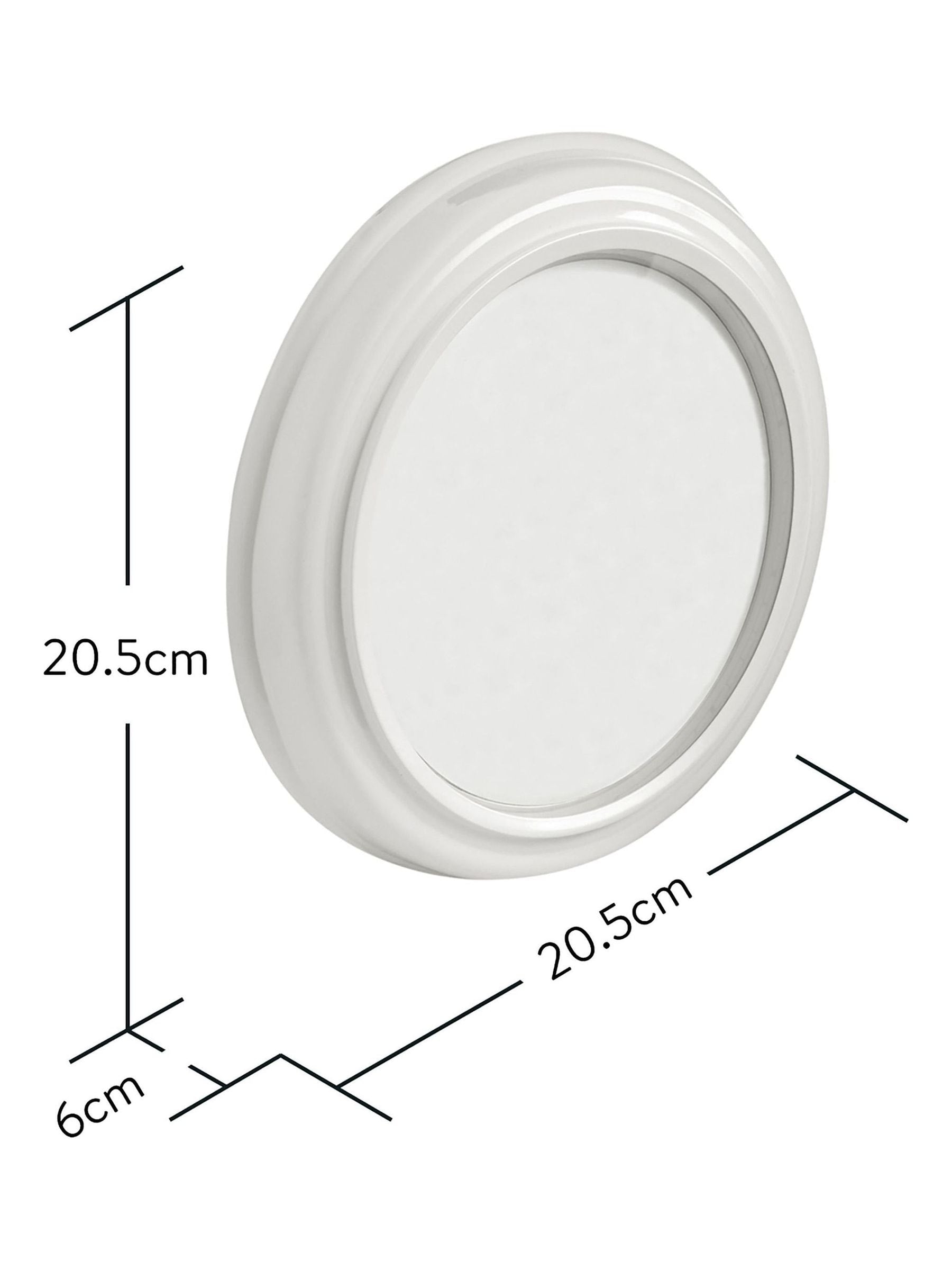 Brookpace Lascelles cream deco style wall clock 25cm - British product