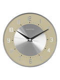 Brookpace Lascelles cream deco style wall clock 25cm - British product