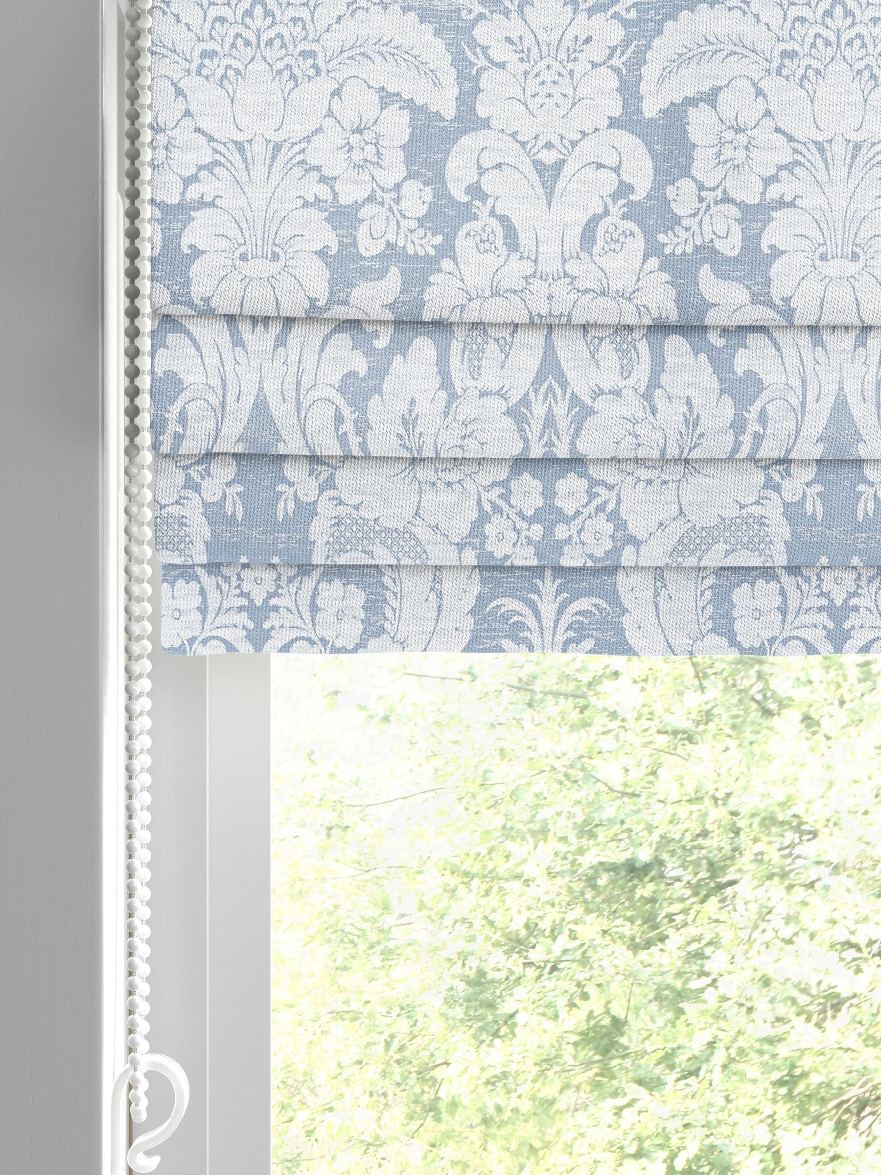 Laura Ashley Blue Martigues Roman blind, imported from the UK